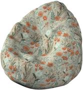 Pokrowce na meble - Pokrowiec na worek do siedzenia, kolorowe kwiaty na szarym tle, pokrowiec Ø60  105 cm, Flowers - miniaturka - grafika 1