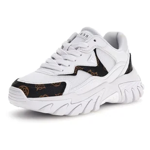 Damskie Sneakersy GUESS NOWAH FLTNOWFAL12-WHIBR – Biały - Sneakersy damskie - miniaturka - grafika 1