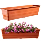 Donice - Doniczka balkonowa Cati 60 cm, terrakota - miniaturka - grafika 1