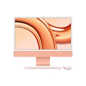 Zestawy komputerowe - Apple iMac 24" 4,5K Retina M3 8-core CPU + 10-core GPU / 16GB / 512GB SSD / Gigabit Ethernet / Pomarańczowy (Orange) - miniaturka - grafika 1