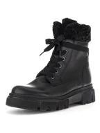 Botki damskie - Gabor Skórzane botki w kolorze czarnym - miniaturka - grafika 1