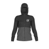Kurtki i kamizelki sportowe damskie - COMPRESSPORT Kurtka biegowa damska WINTER INSULATED JACKET black - miniaturka - grafika 1