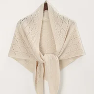 Swetry damskie - TEMU 1 szt. Elegancki Asymetryczny Szal dla Kobiet - Lekki, Półprzezroczysty z Pionowym Dekoltem, Możliwość Prania w Pralce, Wszechsezonowy Nakrycie - miniaturka - grafika 1