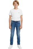 Spodnie i spodenki dla chłopców - Spodnie chłopięce Tommy Hilfiger Scanton jeansy granatowe -128 - miniaturka - grafika 1