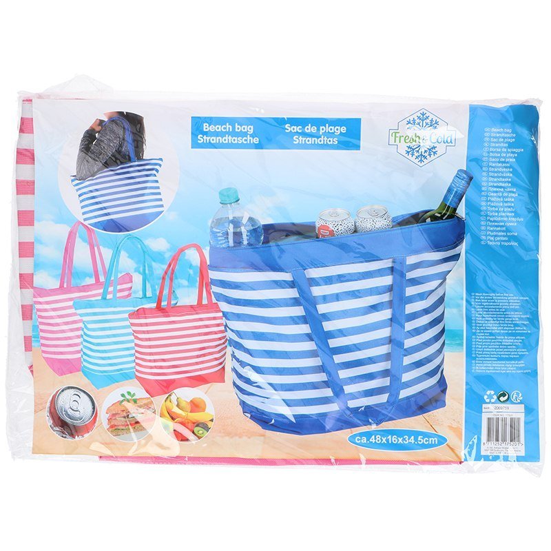 Fresh & Cold - Torba plażowa termiczna (różowy)
