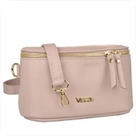 Torebki damskie - Mała listonoszka damska ze skóry naturalnej róż pudrowy VEZZE - miniaturka - grafika 1