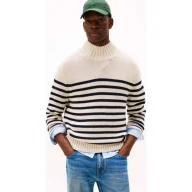 Swetry męskie - Tommy Hilfiger Półgolf Heritage | Loose fit - miniaturka - grafika 1