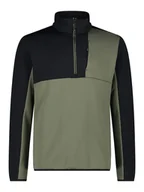 Odzież trekkingowa męska - CMP Bluza polarowa w kolorze zielono-czarnym - miniaturka - grafika 1