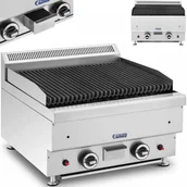 Piece, kotły  i płyty grzejne gastronomiczne - Grill lawowy - gaz ziemny - 2 x 7200 W - 50 x 47 cm - 0 - 460°C - Royal Catering RC-GLRG600 - miniaturka - grafika 1