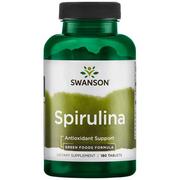 Suplementy naturalne - Swanson - Spirulina, 500mg, 180 tabletek - miniaturka - grafika 1