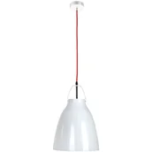 Lampy sufitowe - Light Prestige LSH Carlo lampa wisząca wisząca 26 cm czarna , biała Carlo - miniaturka - grafika 1