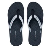 Klapki i japonki męskie - Japonki Tommy Hilfiger Webbing Strap Flag Embossed FM0FM05807 Granatowy - miniaturka - grafika 1