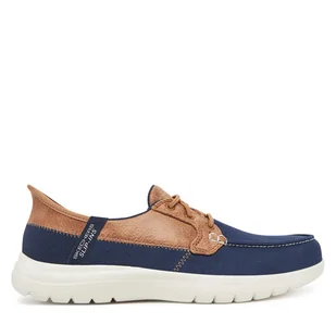 Mokasyny Skechers On-The-Go Flex-Palmilla 136536/NVY Granatowy - Mokasyny damskie - miniaturka - grafika 1