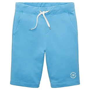 TOM TAILOR Męskie szorty dresowe Basic, 18395 - Rainy Sky Blue, XL - Spodenki damskie - miniaturka - grafika 1