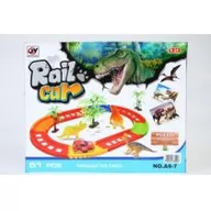Tory, garaże, parkingi - Tor samochodowy + akcesoria dinozaury w pud. A9-7 MC Mega Creative - miniaturka - grafika 1