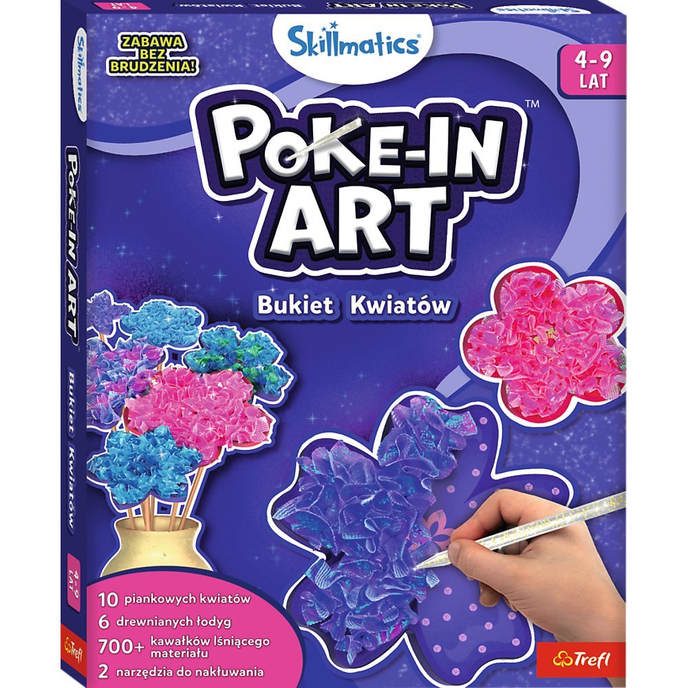 Trefl, Skillmatics Poke-In Art, Bukiet Kwiatów