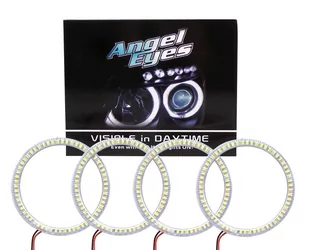 BMW E46 Cabrio, Coupe 2D (04+ ) ringi LED Angel Eye komplet na dwie lampy - Lampy przednie - miniaturka - grafika 1