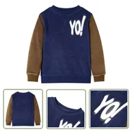 Bluzy dla dziewczynek - Bluza dziecięca - granatowa - 128 - Bluza Dziecięca - miniaturka - grafika 1