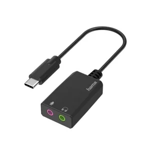 Hama USB-C 2 x Jack 3,5 mm z przewodem | - Adaptery i przejściówki - miniaturka - grafika 1