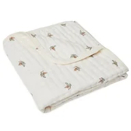 Koce i narzuty dla dzieci - Jollein - Muślinowy kocyk niemowlęcy Hydrophilic Fringe 75x100cm, Rosehip - miniaturka - grafika 1