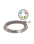 Kable miedziane - Patch-cord F/UTP kat.5e PVC 7.0m szary ALANTEC - ALANTEC - miniaturka - grafika 1