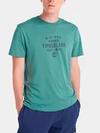 Koszulki męskie - T-shirt męski bawełniany Timberland TB0A5UF7 S Zielony (194903902179). T-shirty męskie - miniaturka - grafika 1