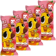 Przekąski dla dzieci - Zestaw BeRAW! Kids, batonik, truskawka, banan, bez dodatku cukru, 4 x 25 g - miniaturka - grafika 1