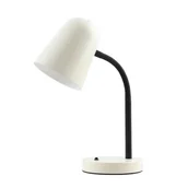 Lampy stojące - Prato lampka biurkowa 1xE27 biała TB-37643-BG - miniaturka - grafika 1