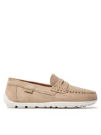 Buty dla chłopców - Geox Mokasyny J New Fast Boy J826CA 00022 C5014 S Beżowy - miniaturka - grafika 1
