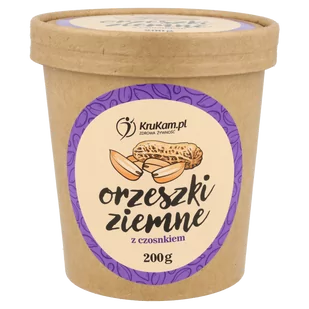 Orzeszki ziemne z czosnkiem 200g - Bakalie - miniaturka - grafika 1
