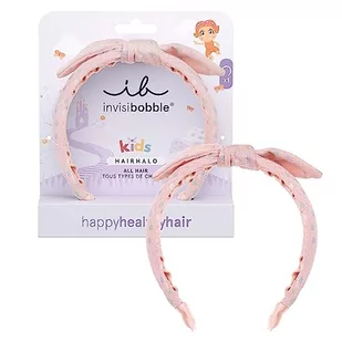 Nievisibobble opaska na głowę dla dziewczynki różowy z kokardą Hairhalo Kids x1 - Opaska na głowę dla dziewczynki z elastycznym kształtem - opaska dla dzieci z mocnym, ale bardzo wygodnym zapięciem - Ozdoby do włosów - miniaturka - grafika 1