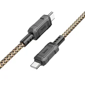 Kable USB - HOCO kabel Typ C do Typ C Power Delivery 60W Leader X94 złoty - miniaturka - grafika 1