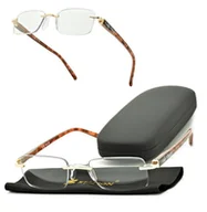 Okulary korekcyjne, oprawki, szkła - Plusy +3.00 okulary bezramkowe do czytania korekcyjne ST323A - miniaturka - grafika 1