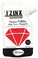 Farby i media malarskie - Aladine Farba brokatowa, czerwona, 80 ml - miniaturka - grafika 1