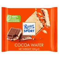 Czekolada - Czekolada Ritter Sport z wafelkiem 100g - miniaturka - grafika 1