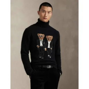 POLO RALPH LAUREN Wełniany golf Regular Fit - Swetry męskie - miniaturka - grafika 1