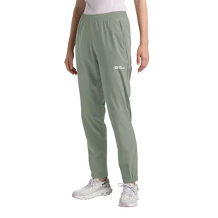 Damskie spodnie softshellowe Jack Wolfskin PRELIGHT SWIFT PANT W slate green - XS - Spodnie sportowe damskie - miniaturka - grafika 1