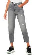 Spodnie damskie - Spodnie Tommy Jeans Mom Jean DW0DW10741 25/30 - miniaturka - grafika 1
