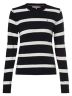 Swetry damskie - Tommy Hilfiger Sweter damski Kobiety Wełna niebieski w paski, L - miniaturka - grafika 1