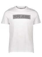 Koszulki męskie - Pepe Jeans Koszulka w kolorze białym - miniaturka - grafika 1