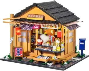 Składany Drewniany Model LED Corner Grocery Store - Nice Idea - Modele do sklejania - miniaturka - grafika 1