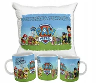 Gadżety dla niej i dla niego - ZESTAW PODUSZKA + KUBEK Prezent PSI PATROL PAW PATROL PIESKI + IMIĘ 18 - miniaturka - grafika 1
