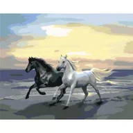 Malowanie po numerach - Titanum Malowanie po numerach - 40x50cm Konie - miniaturka - grafika 1