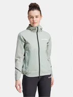 Odzież trekkingowa damska - adidas Kurtka przeciwdeszczowa Terrex Xperior IK7830 Zielony Slim Fit - miniaturka - grafika 1