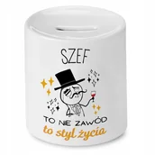 Skarbonki - Dla Szefa Skarbonka na Urodziny na Prezent z Nadrukiem ze Zdjęciem - miniaturka - grafika 1