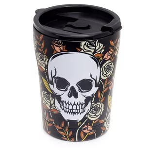 Kubek Termiczny 300 Ml "Czaszki I Róże" - Kubki termiczne - miniaturka - grafika 1