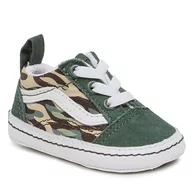 Buty dla dziewczynek - Sneakersy Vans In Old Skool Crib VN0A3U8KBGK1 Green/Multi - miniaturka - grafika 1