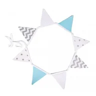 Wyposażenie pokoiku dziecięcego - Girlanda, proporczyk, Błękitna drzemka, 245x18 cm - miniaturka - grafika 1