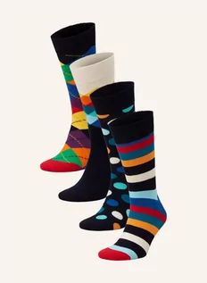 Skarpetki damskie - Happy Socks Skarpety Multi Color, 4 Pary, Z Pudełkiem Prezentowym blau - grafika 1