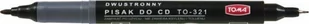 TOMA PISAK DO CD PERMAN.DWUSTRONNY CZARNY TO-321 - Flamastry - miniaturka - grafika 1
